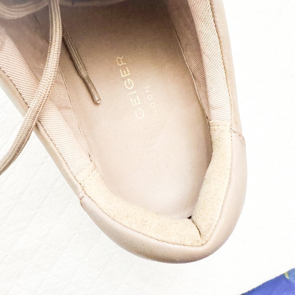 Kurt Geiger London Laney Coloful Stone Beige/Gray Leather Shoes Size 36.5 - Picture 6 of 7